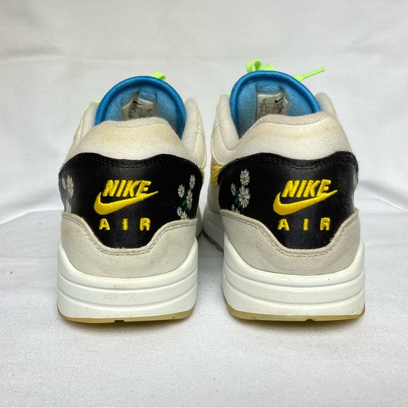 Nike Air Max 1 'Spring Daisy' White Gray/Green Sneaker CW6031-100 - Picture 8 of 10